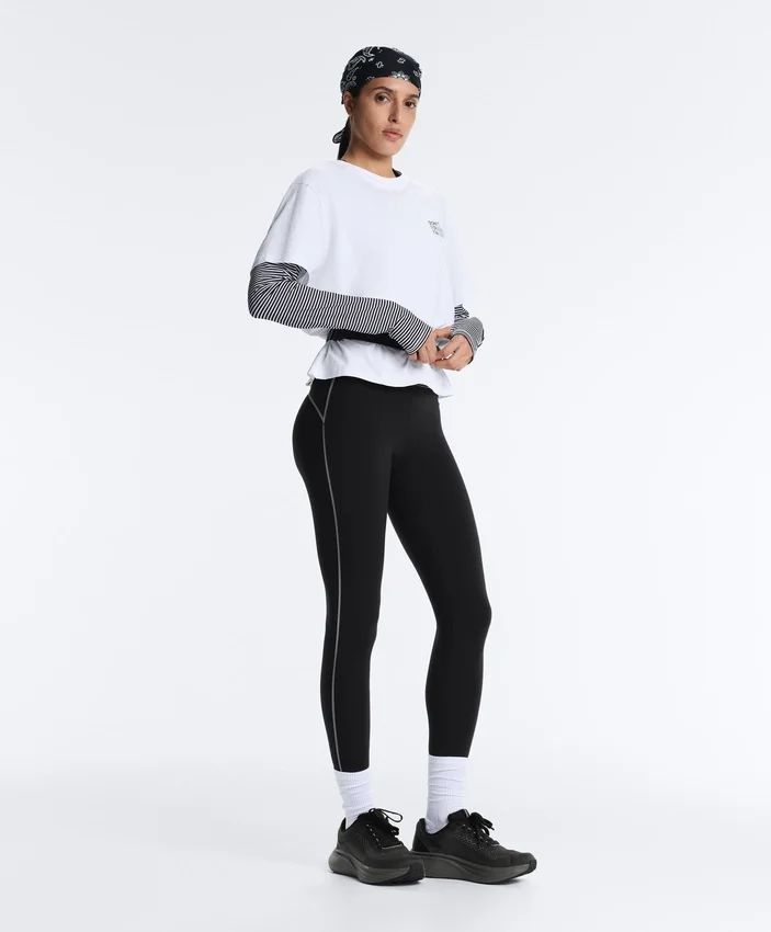 Reflective High-Rise Compressive Core Control Ankle-Length Leggings Reflective High-Rise Compressive Core Control Ankle-Length Leggings