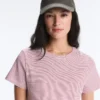 Regular Fit Striped Cotton Blend Short Sleeve T-Shirt Regular Fit Striped Cotton Blend Short Sleeve T-Shirt
