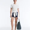 Regular Fit Striped Cotton Blend T-Shirt