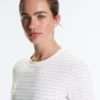 Regular Fit Striped Cotton Blend T-Shirt