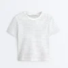 Regular Fit Striped Cotton Blend T-Shirt