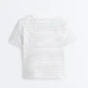 Regular Fit Striped Cotton Blend T-Shirt