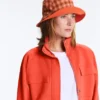 Reversible Cotton Blend Check Bucket Hat Reversible Cotton Blend Check Bucket Hat