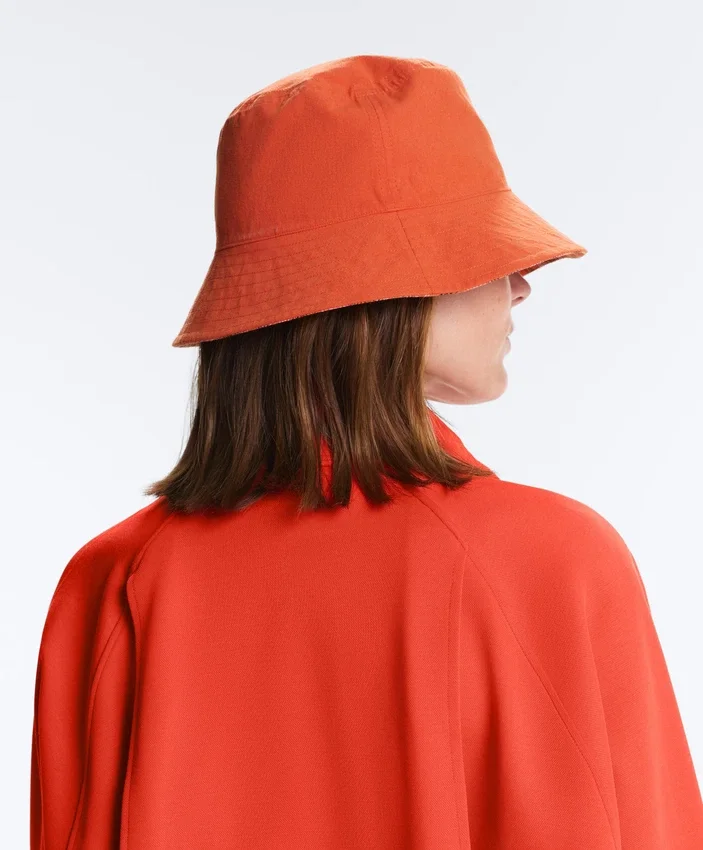 Reversible Cotton Blend Check Bucket Hat Reversible Cotton Blend Check Bucket Hat