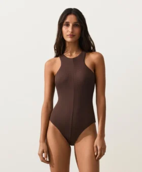 Rib Halter Swimsuit Rib Halter Swimsuit