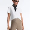 Rib-Knit Straight-Leg Trousers