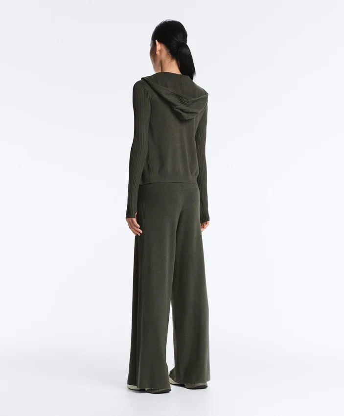 Rib Knit Straight-Leg Trousers Rib Knit Straight-Leg Trousers