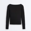 Rib Modal Blend Boat Neck T-Shirt Rib Modal Blend Boat Neck T-Shirt
