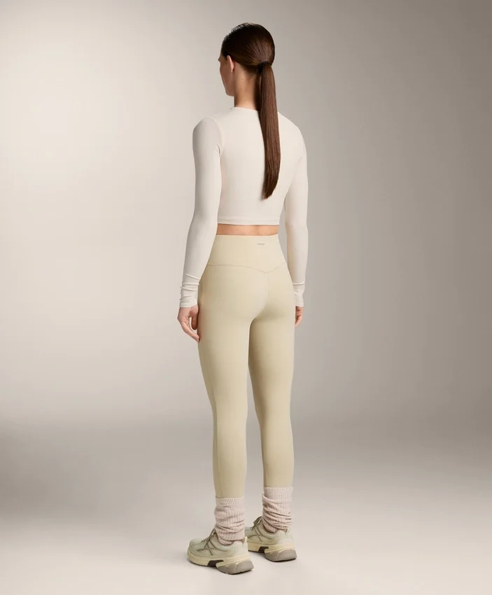 Rib Modal Blend Long Sleeve Crossover Tank Top Rib Modal Blend Long Sleeve Crossover Tank Top