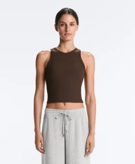 Rib Modal Blend Long Tank Top Rib Modal Blend Long Tank Top