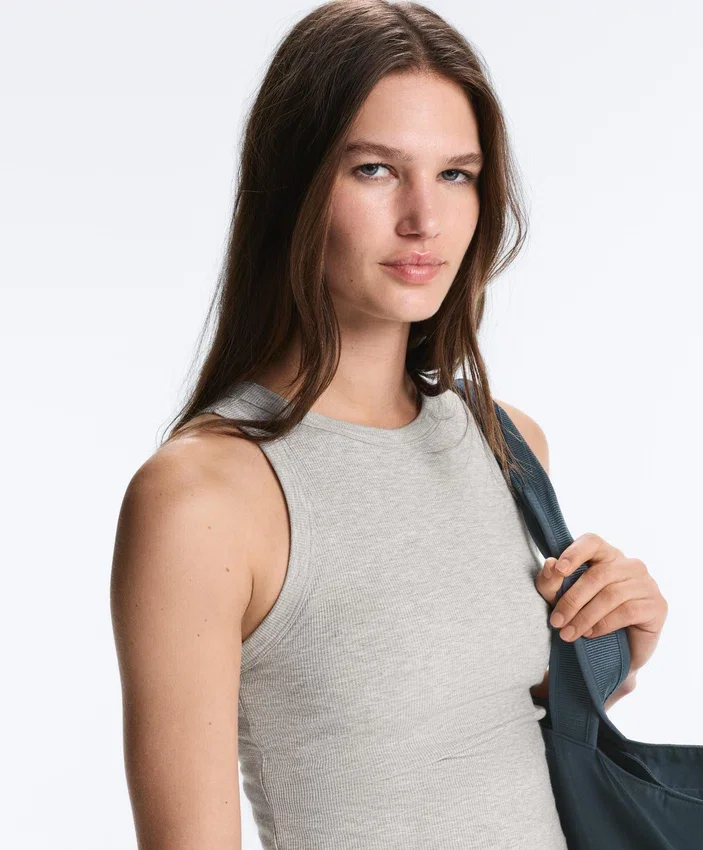 Rib Modal Blend Long Tank Top Rib Modal Blend Long Tank Top