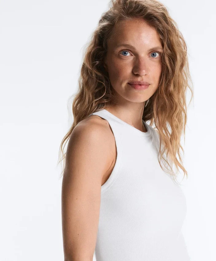 Rib Modal Blend Long Tank Top Rib Modal Blend Long Tank Top