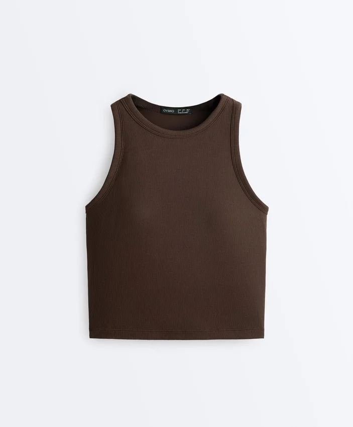 Rib Modal Blend Long Tank Top Rib Modal Blend Long Tank Top