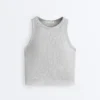 Rib Modal Blend Long Tank Top Rib Modal Blend Long Tank Top