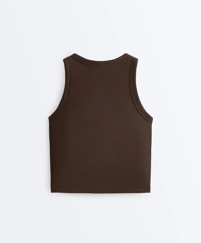 Rib Modal Blend Long Tank Top Rib Modal Blend Long Tank Top