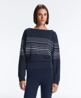 Sailor Stripe Soft-Touch Sweatshirt with Modal