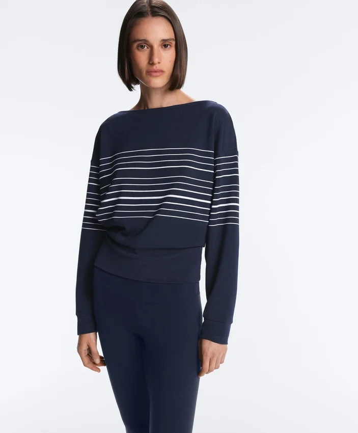 Sailor Stripe Soft-Touch Sweatshirt with Modal Sailor Stripe Soft-Touch Sweatshirt with Modal