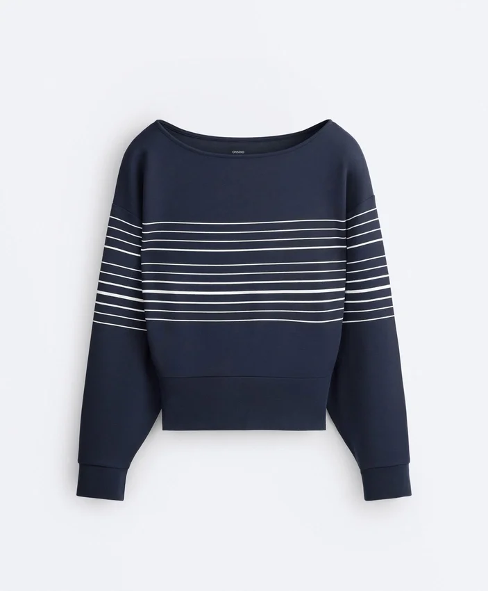 Sailor Stripe Soft-Touch Sweatshirt with Modal Sailor Stripe Soft-Touch Sweatshirt with Modal