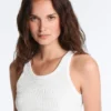 Seamless Sleeveless Smocked T-Shirt Seamless Sleeveless Smocked T-Shirt