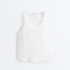 Seamless Sleeveless Smocked T-Shirt Seamless Sleeveless Smocked T-Shirt