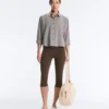 Short Gingham Lyocell Blend Shirt Short Gingham Lyocell Blend Shirt
