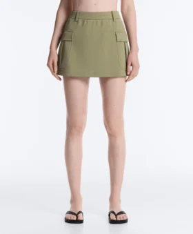 Short Piqué Skirt with Cotton Pockets Short Piqué Skirt with Cotton Pockets