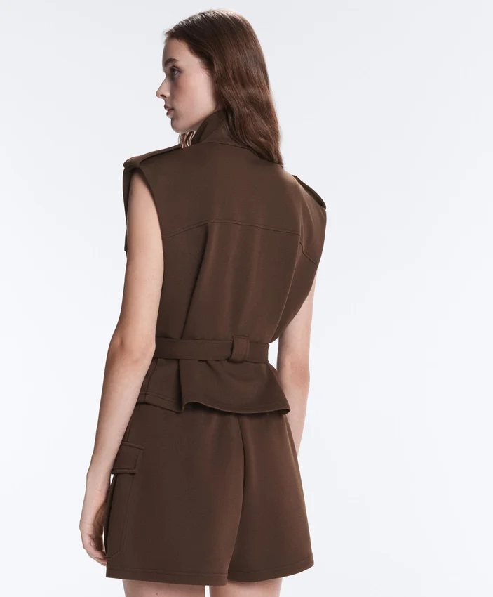 Short Piqué Skirt with Cotton Pockets Short Piqué Skirt with Cotton Pockets