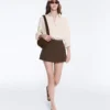 Short Piqué Skirt with Cotton Pockets Short Piqué Skirt with Cotton Pockets
