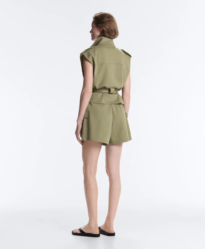 Short Piqué Skirt with Cotton Pockets Short Piqué Skirt with Cotton Pockets