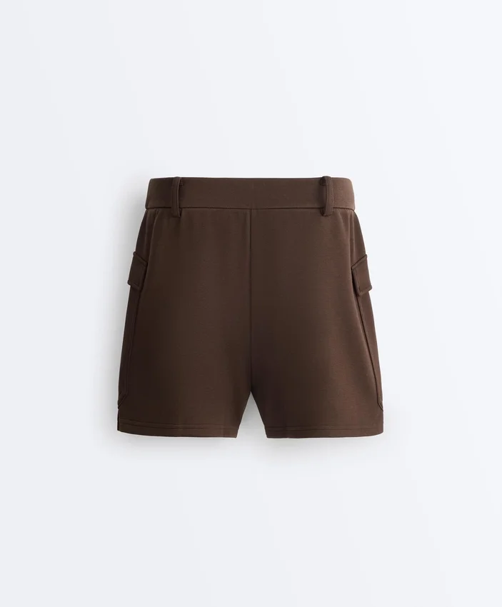 Short Piqué Skirt with Cotton Pockets Short Piqué Skirt with Cotton Pockets