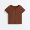 Short-Sleeved Zip T-Shirt Short-Sleeved Zip T-Shirt