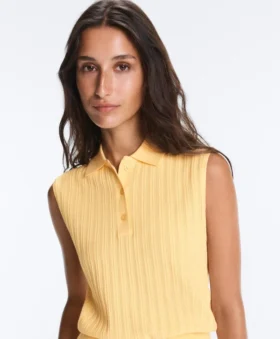 Sleeveless Open Knit Jumper