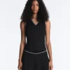 Sleeveless V-Neck T-Shirt Sleeveless V-Neck T-Shirt