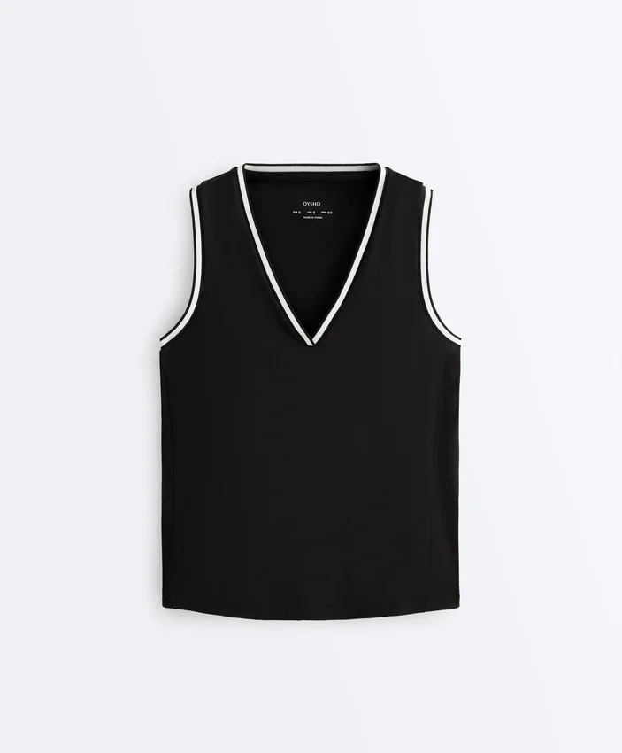 Sleeveless V-Neck T-Shirt Sleeveless V-Neck T-Shirt