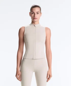 Sleeveless Zip T-Shirt