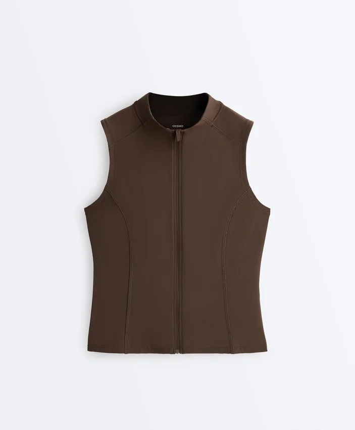 Sleeveless Zip T-Shirt Sleeveless Zip T-Shirt