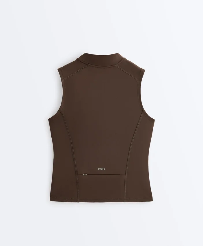 Sleeveless Zip T-Shirt Sleeveless Zip T-Shirt