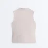 Sleeveless Zip T-Shirt Sleeveless Zip T-Shirt