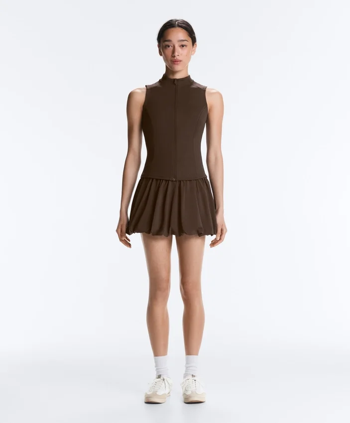 Sleeveless Zip T-Shirt Sleeveless Zip T-Shirt