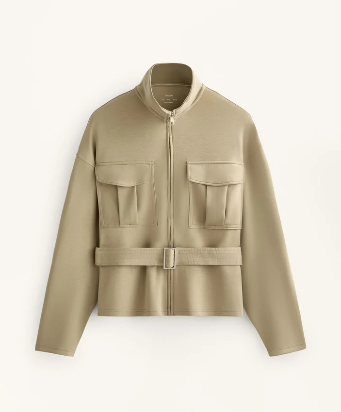 Soft-Touch Belted Jacket with Modal Soft-Touch Belted Jacket with Modal