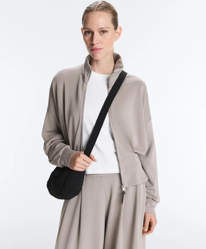 Soft-Touch Corset Belt Jacket with Modal Soft-Touch Corset Belt Jacket with Modal