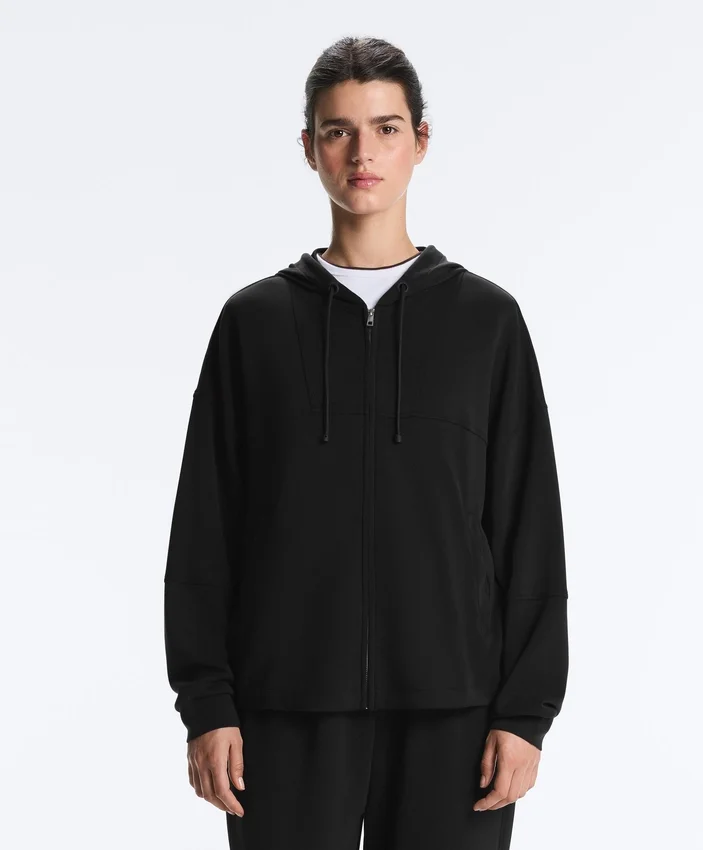 Soft-Touch Hooded Jacket with Modal Soft-Touch Hooded Jacket with Modal