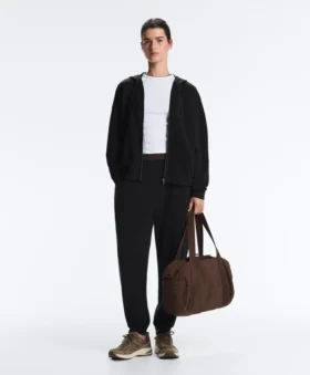 Soft-Touch Hooded Jacket with Modal