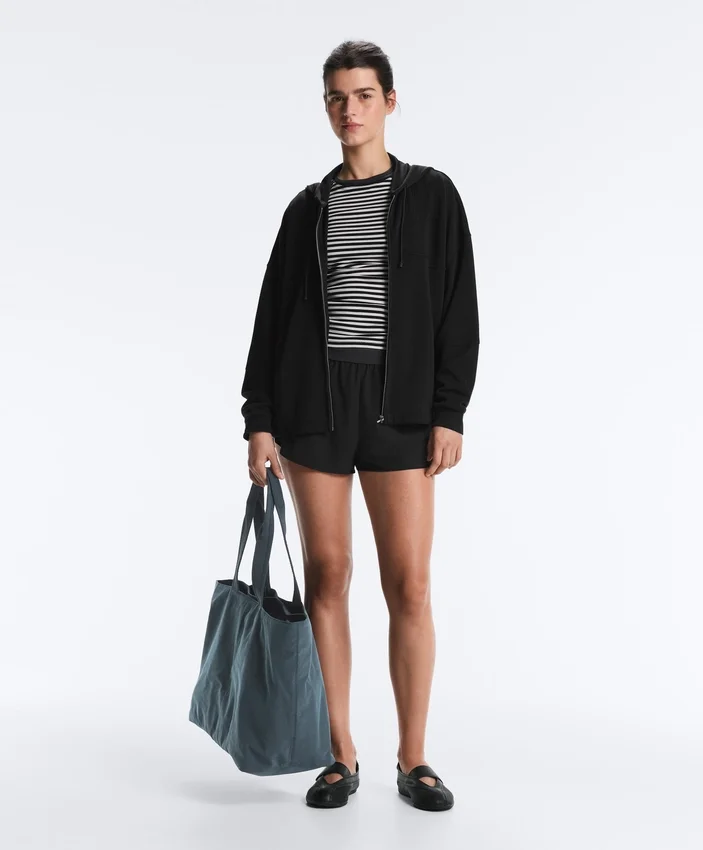 Soft-Touch Hooded Jacket with Modal Soft-Touch Hooded Jacket with Modal