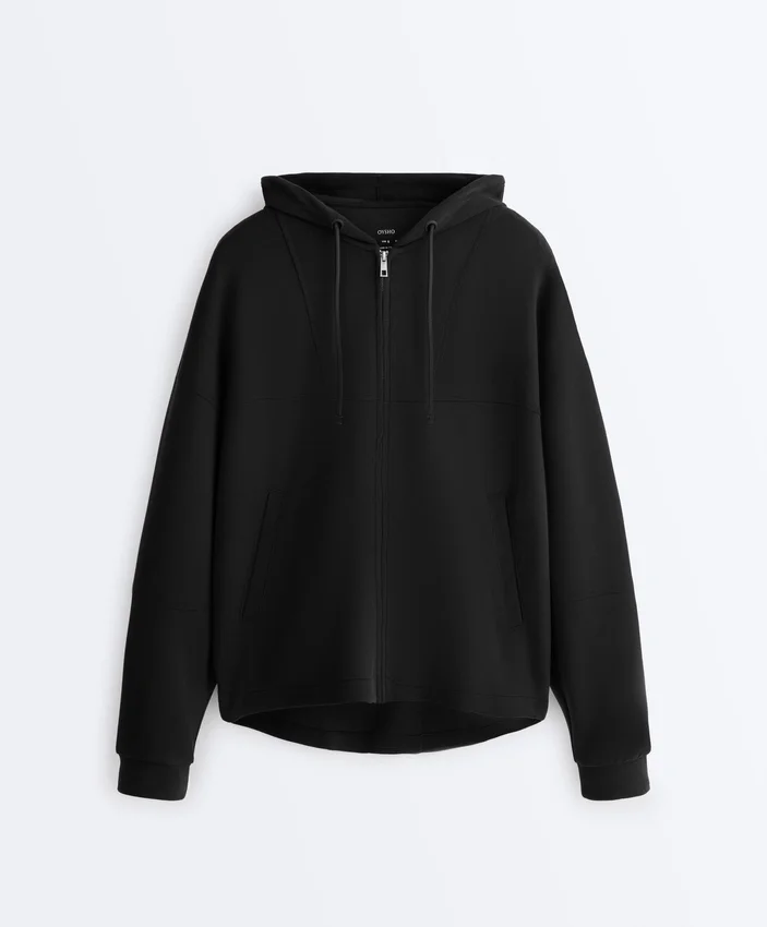 Soft-Touch Hooded Jacket with Modal Soft-Touch Hooded Jacket with Modal