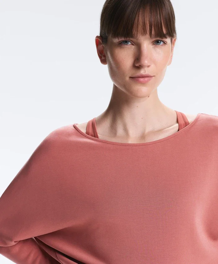 Soft-Touch Modal Boat Neck Sweatshirt Soft-Touch Modal Boat Neck Sweatshirt