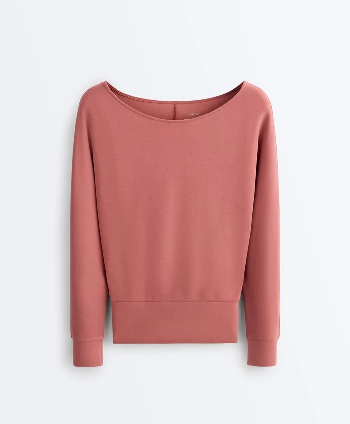 Soft-Touch Modal Boat Neck Sweatshirt Soft-Touch Modal Boat Neck Sweatshirt