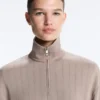 Soft-Touch Modal Jacket with Adjustable Waist and High Collar Soft-Touch Modal Jacket with Adjustable Waist and High Collar