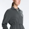 Soft-Touch Modal Jacket with Adjustable Waist and High Collar Soft-Touch Modal Jacket with Adjustable Waist and High Collar