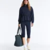 Soft-Touch Modal Jacket with Adjustable Waist and High Collar Soft-Touch Modal Jacket with Adjustable Waist and High Collar